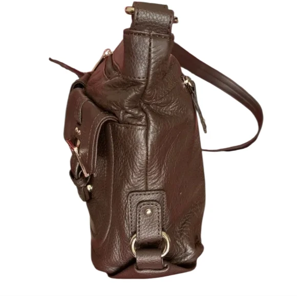 Stone & Co. Leather Shoulder Bag w/Front Pouches - Picture 3 of 10